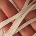 Эластичная  резинка для масок белая -0,3см